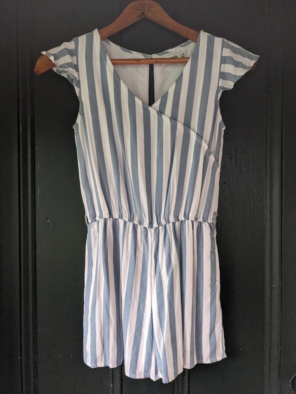 Abercrombie Kids Stripe Jumper Blue White Nautical 90s Cotton 11/12 L Romper